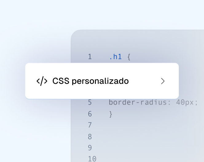 CSS personalizado por seção