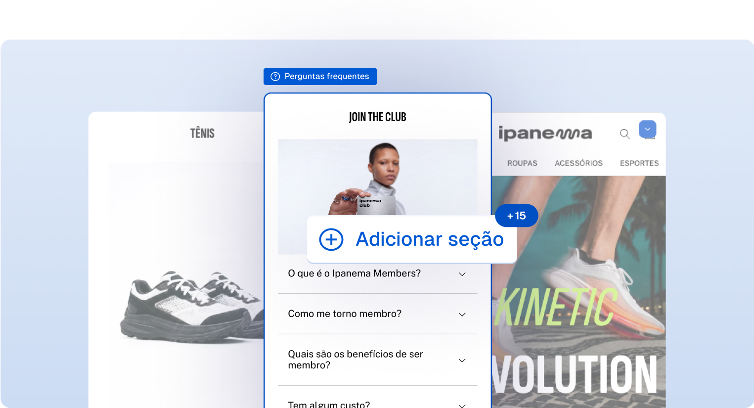 Seções ilimitadas