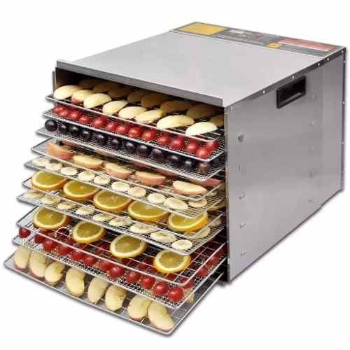 Máquina de desidratação de alimentos 8 bandejas de aço inoxidável