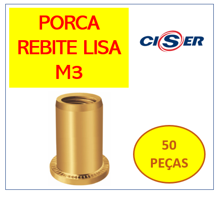 Rebite Rosca Interna M3 Porca Rebite Popnut Emb C 50