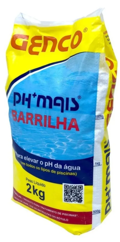 Elevador De Ph Para Piscina Barrilha Ph Mais Genco 2 Kg