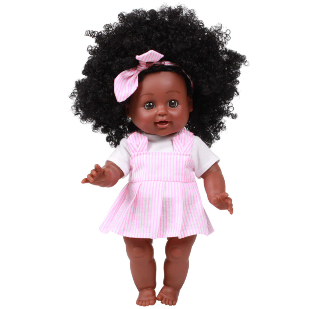 Fofo Africano Bebê Jogar Bonecas Boneca Preta Macia Para Presentes
