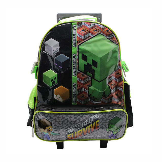 MI296 PREVENTA MOCHILA MINECRAFT 16 CON CARRO