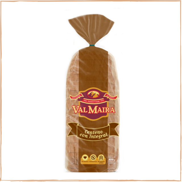 PAN DE MOLDE VAL MAIRA CENTENO CON INTEGRAL