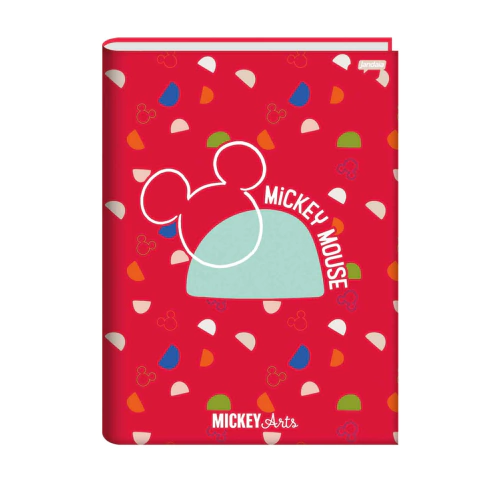 Caderno Brochura Capa Dura Mickey Arts 80 Folhas JANDAIA