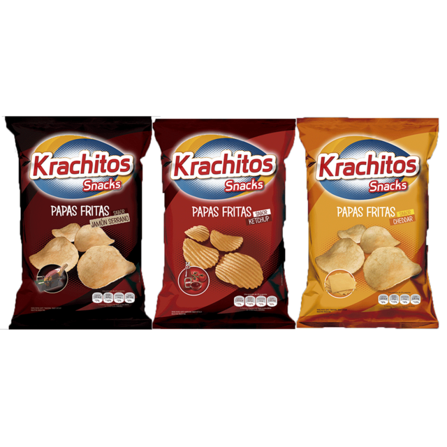 Krachitos Snacks Papas Fritas Varios Sabores Bandb