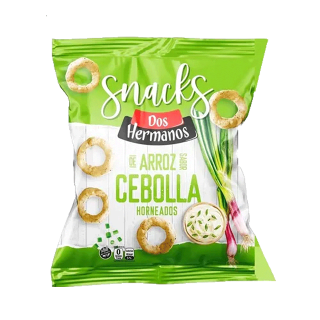 Dos Hermanos Snack De Arroz Sabor Cebolla Horneados