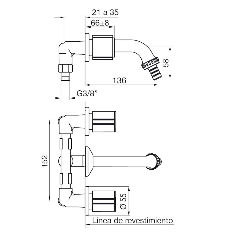 Grifer A Para Lavadero P Embutir Fv California Cr Cromo