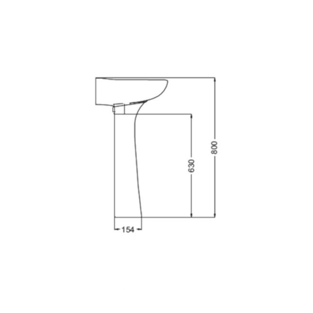 Columna Para Lavatorio Blanco Loza Ferrum Andina