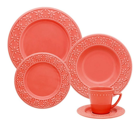 Set Ollas Hudson Ceramica Vintage 7 Piezas Coral