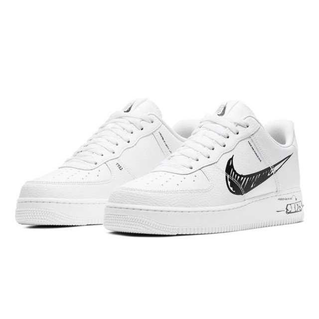 nike air force 1 sketch white