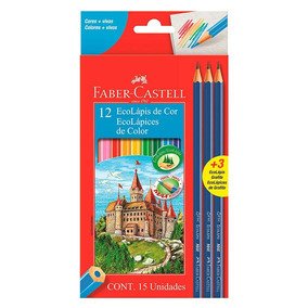 🎨 🖌 FABER-CASTELL LINEA ROJA CAJA CARTON 12 LAPICES DE