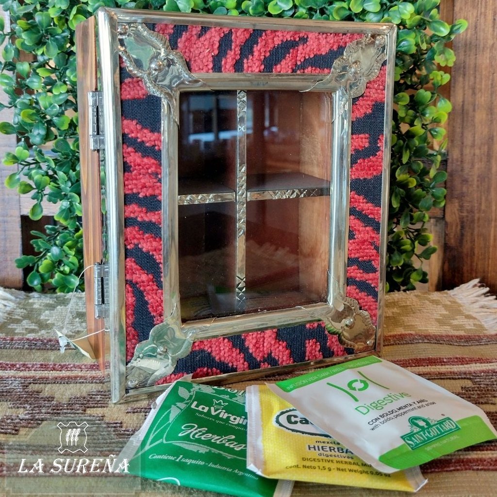 Caja De T De Alpaca Y Madera X Divisiones