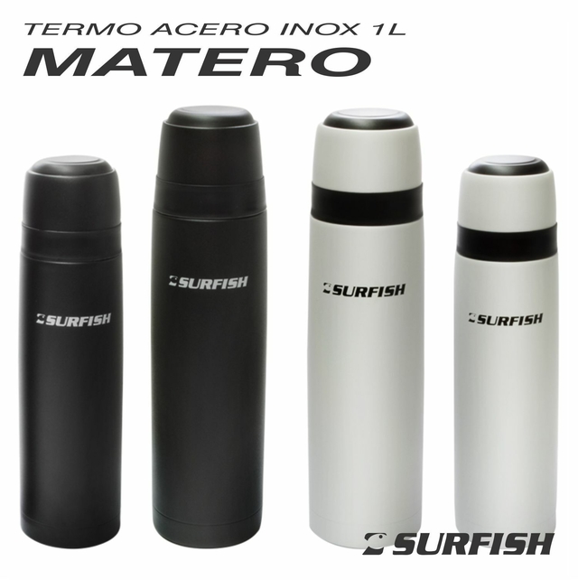 TERMO CONTIGO 1100ML NEGRO MATE - Bici Pesca Ventura