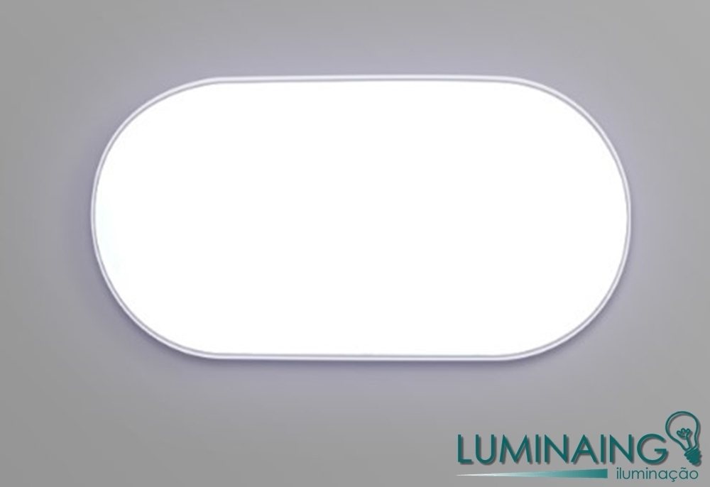 Mini Tartaruga Oval Led Externa Branco K W Ip Hm Ops