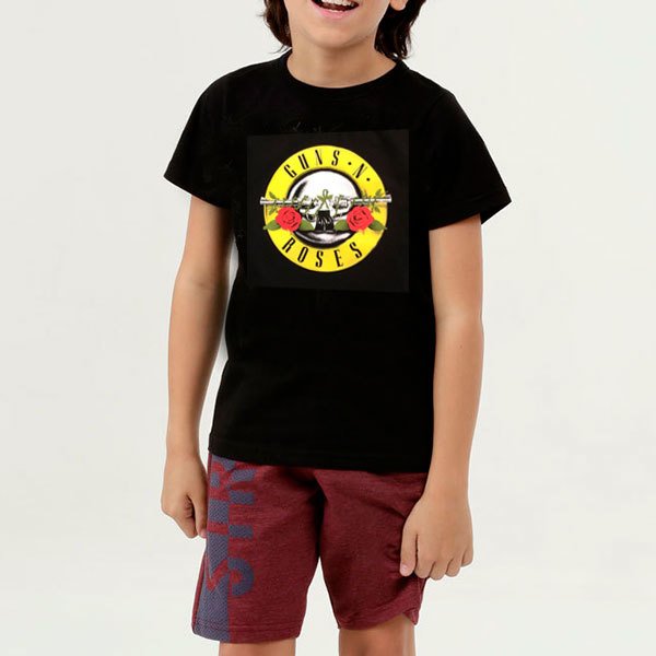 Camiseta Infantil Guns N Roses Cl Ssic