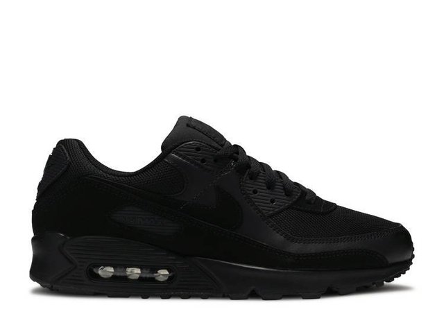 nike air max 90 premium triple black