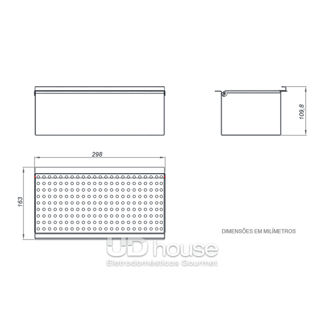 Porta Esponja Tampa Para Calha Mida Inox Cm Xteel