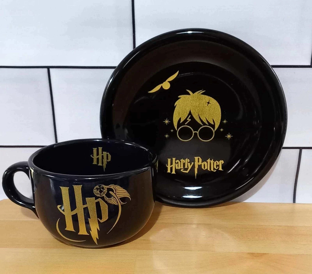 Set Personajes Decorado Harry Potter Tazon Plato