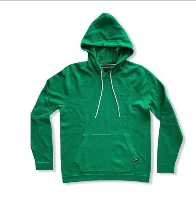 green moletom com capuz tommy hilfiger