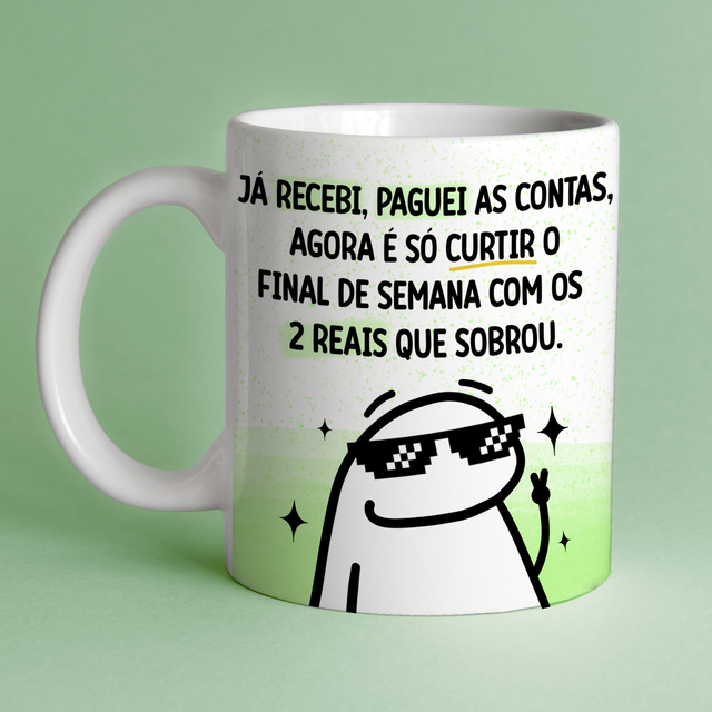 Caneca de Cerâmica Personalizada Flork Memes