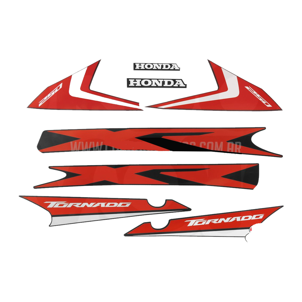 Calcomania Honda Xr Tornado Negr Blanco Repcor