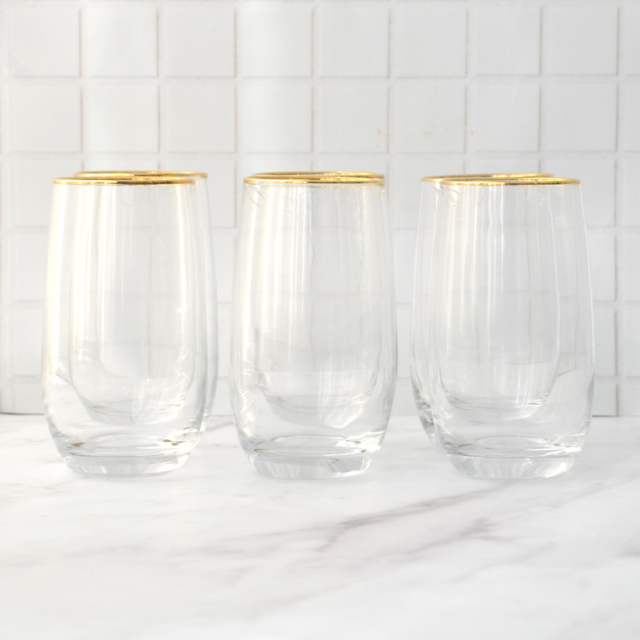 Set de 6 vasos de vidrio Zig Zag - MAGI Home & Deco