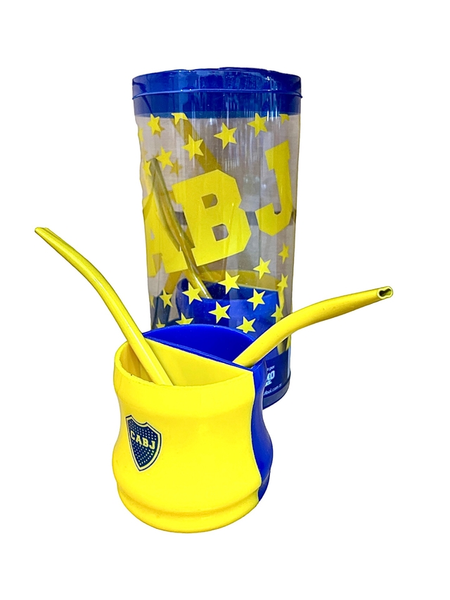 MATE DUO CON TUBO BOCA JUNIORS Regalos Einsof