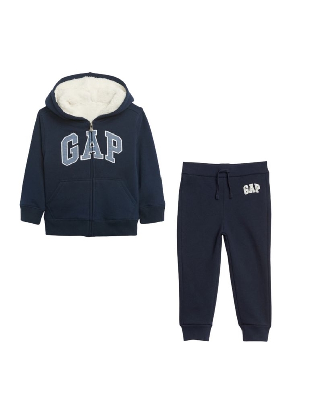 gap logo sherpa moletom com capuz