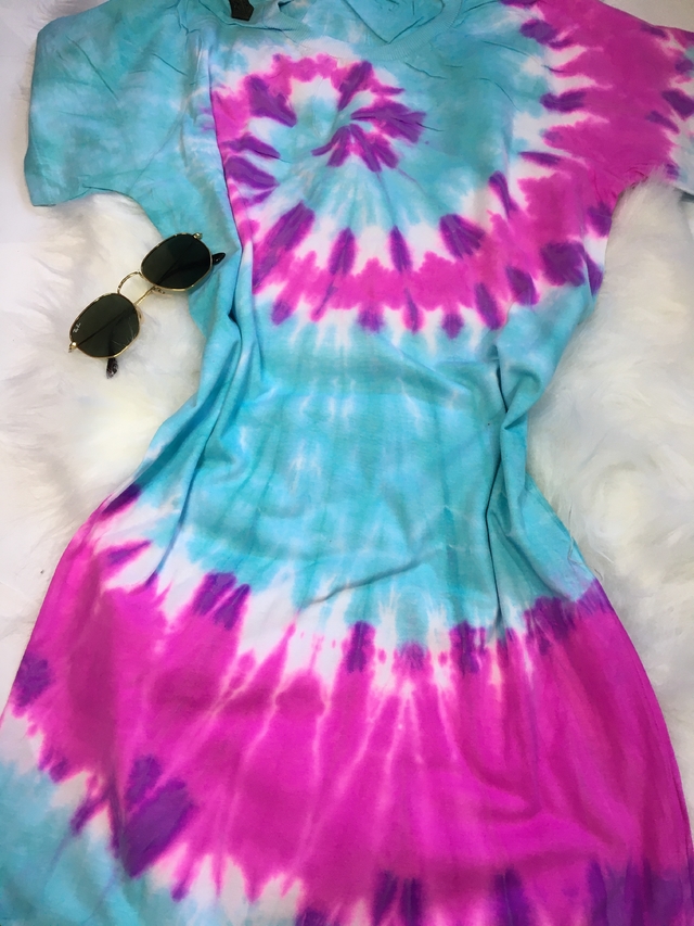 purple blue pink tie dye