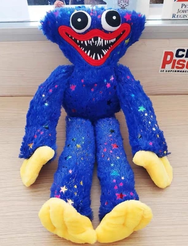 Huggy Wuggy Azul Con Estrellas Cm