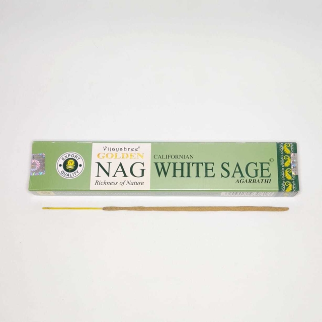 Incenso Vijayshree Golden Nag White Sage