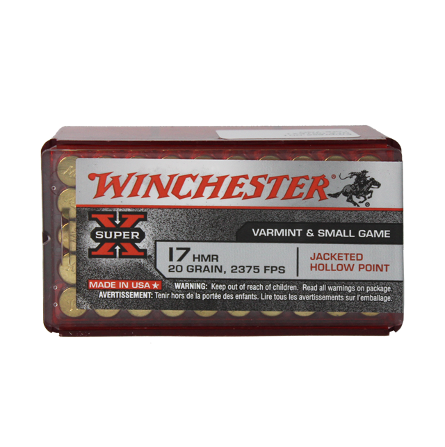 MuniÇÃo Winchester Super X Cal 17 Hmr 20gr Mts