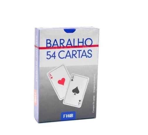 Jogo de baralho com 54 cartas Azul - Comprar e Usar