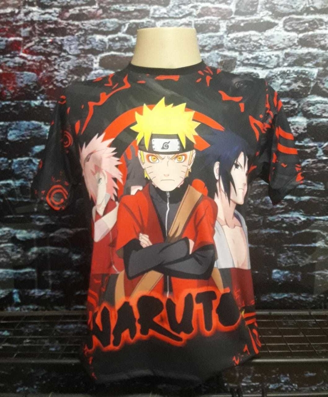 CAMISETA NARUTO E SASUKE