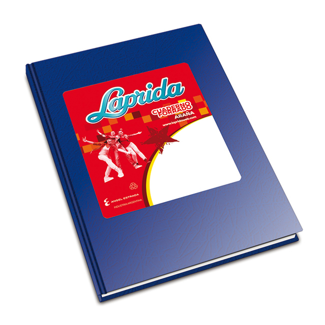 Cuaderno Tapa Dura Laprida X Hojas Liso Forrado Azul