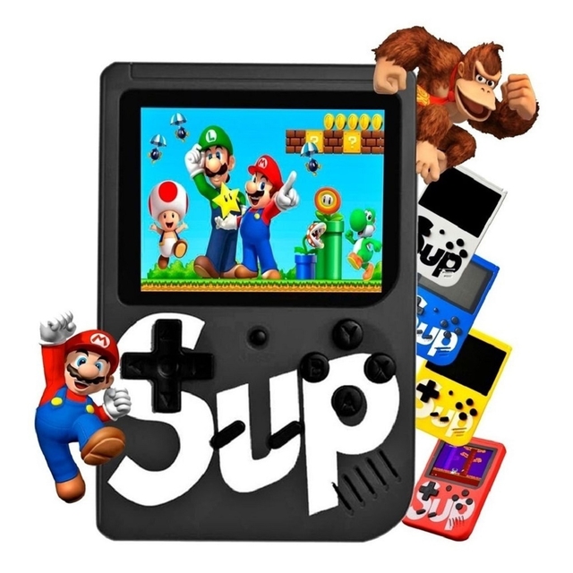 Video Game Portátil SUP Com Controle 2 Jogadores 400 Jogos Mario Pac man  Donken Mini Box Plus - Escorrega o Preço