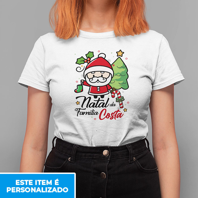 camisa personalizada do natal