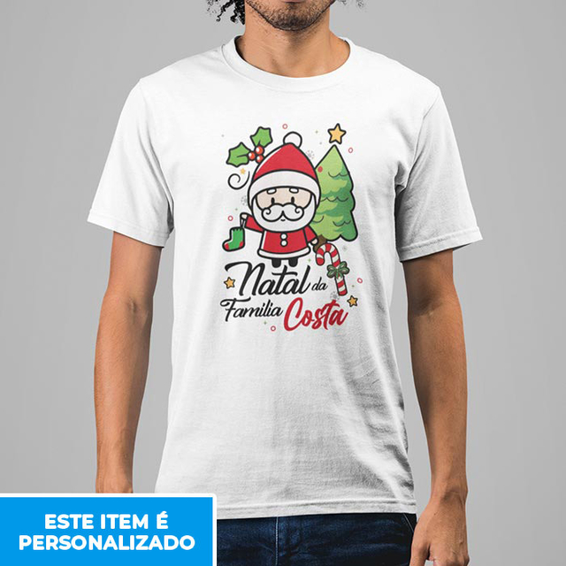 camisa personalizada do natal