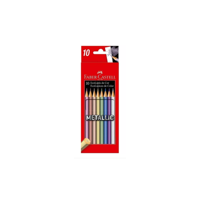 Colores Faber Castell Metalicos x 10