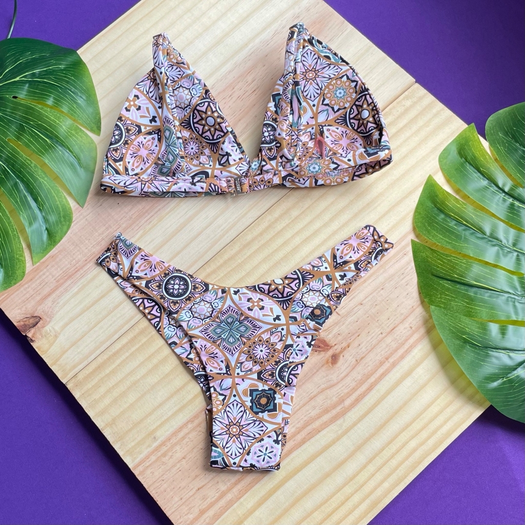 Biquíni Asa Delta Mandala ViaMar Beachwear