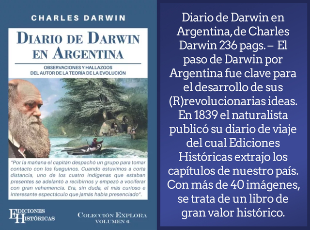 Diario De Darwin En Argentina Ediciones Históricas