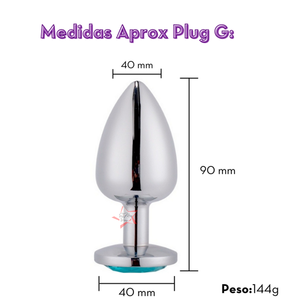 PLUG ANAL PRATA DE ACO G