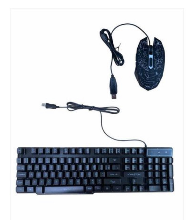 Kit Teclado E Mouse Gamer Led Rgb Hmaston Km