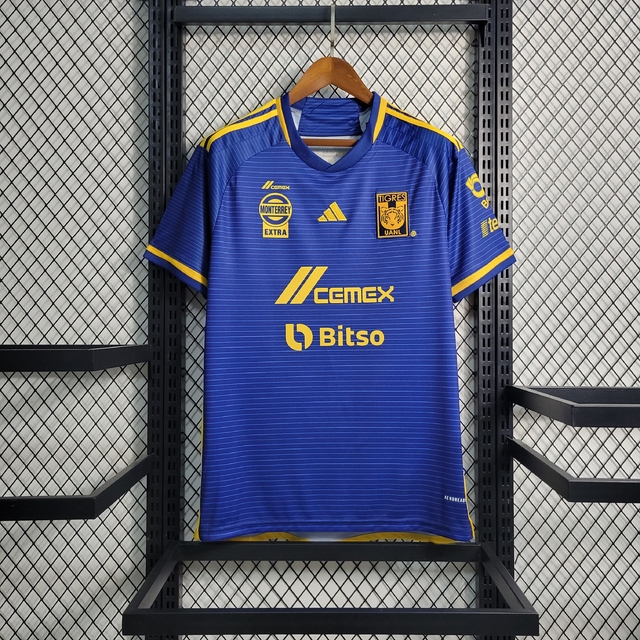 Camisa Tigres Away Torcedor Adidas Masculina Azul