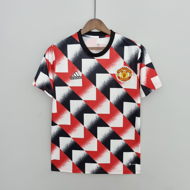 Camisa Pré-Jogo Manchester United - Vermelho adidas