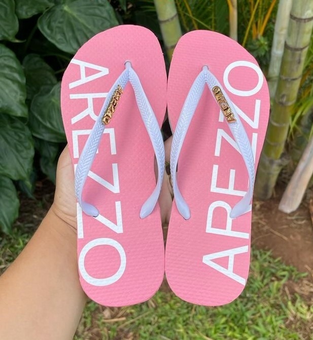 Chinelo Feminino Adulto Arezzo Rosa