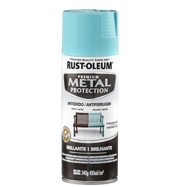 Aerosol Metal Protection Esmalte Anticorrosivo Brillante Turquesa Claro