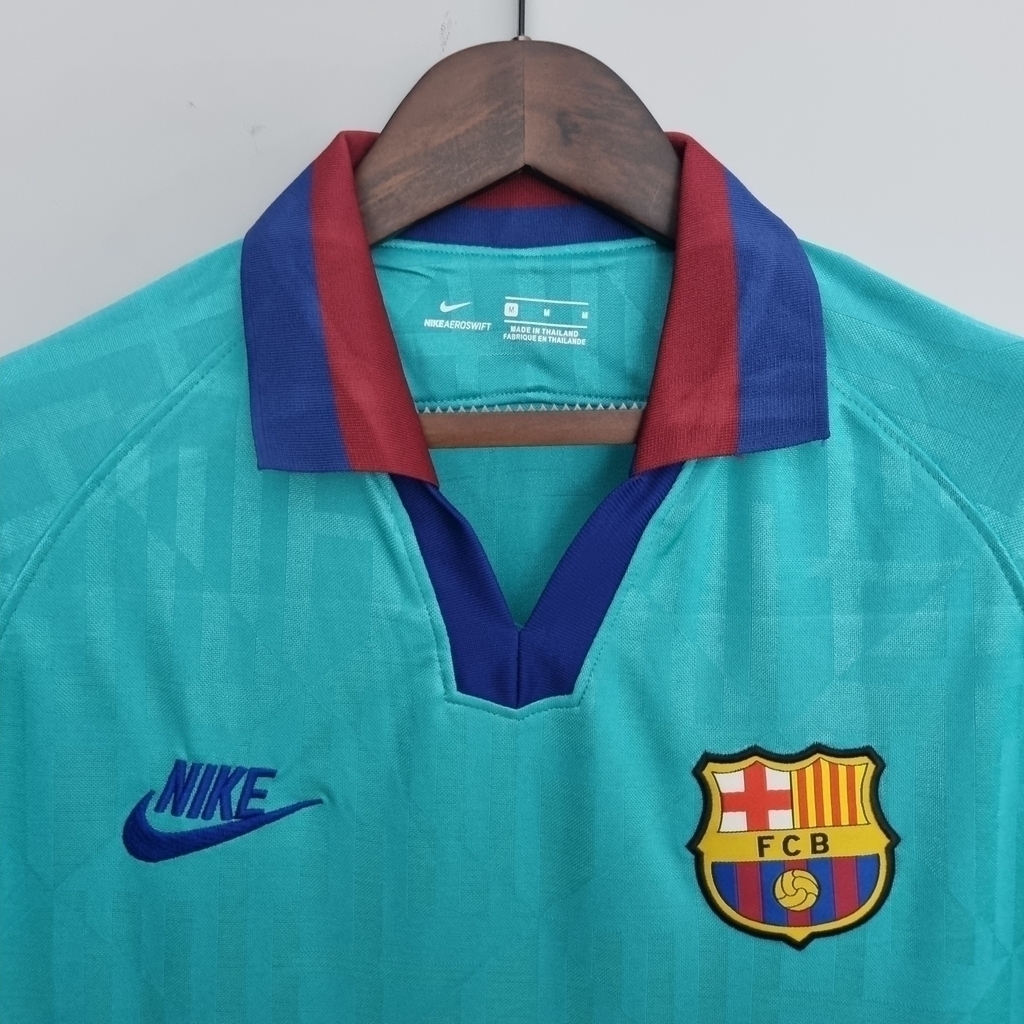 Camisa Barcelona Retrô Third 19 20 Torcedor Nike Masculina Verde