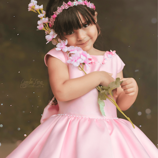Vestido Infantil Princesa Aurora